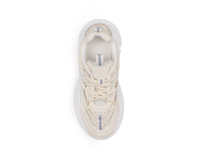 Foto 3 | Tenis Color Beige Chunky Material Sintético