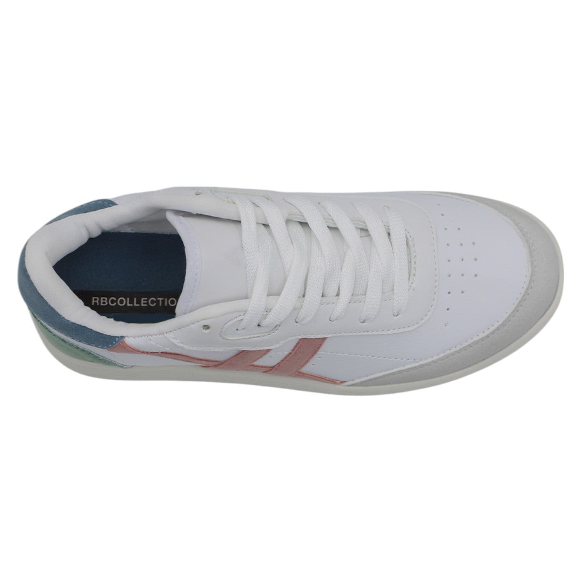Foto 6 pulgar | Tenis Con Cordones Exterior Piel Vegana Color Blanco Para Mujer De Rbcollection