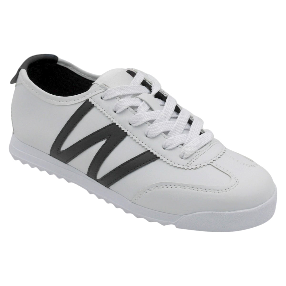 Foto 2 pulgar | Tenis Con Cordones Exterior Piel Vegana Color Blanco Para Mujer De Rbcollection