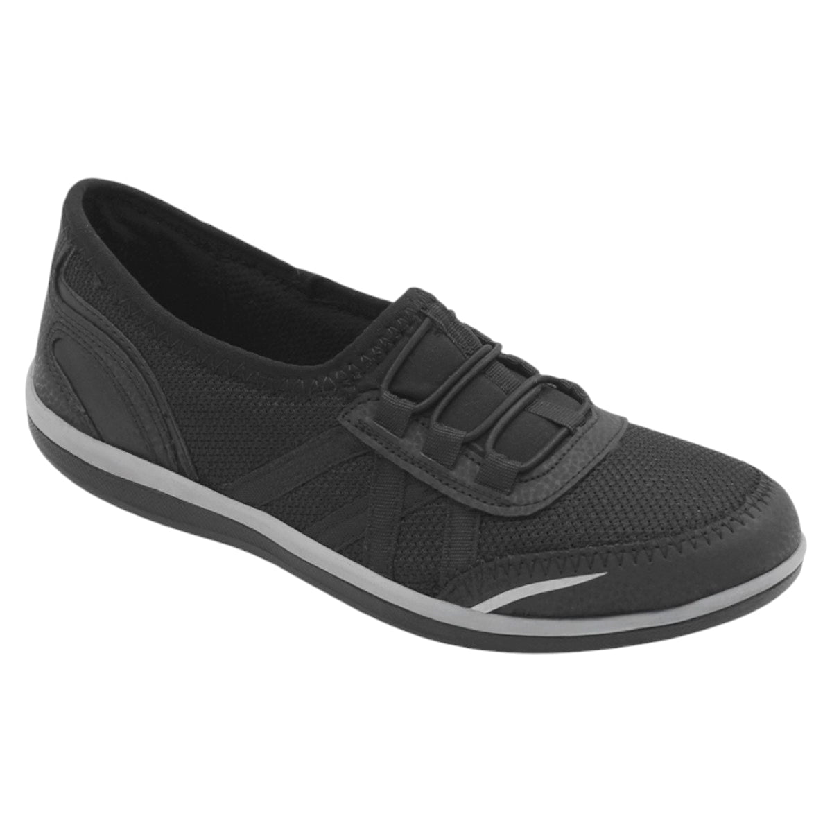 Foto 2 pulgar | Tenis Tipo Racing Exterior Textil Color Negro Para Mujer De Rbbasics