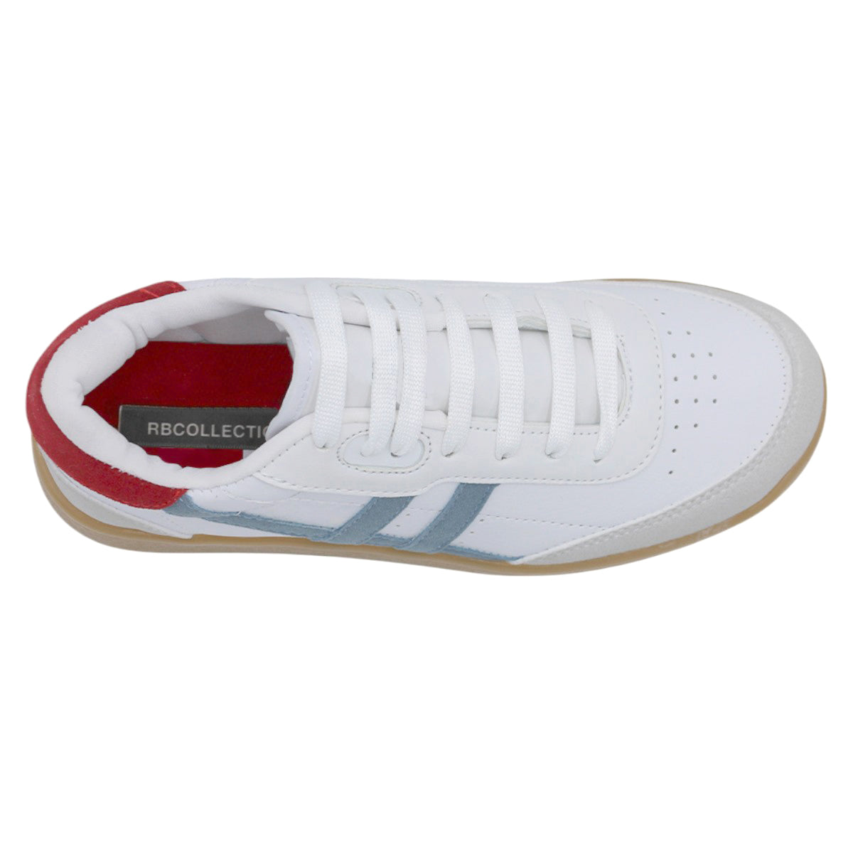 Foto 6 pulgar | Tenis Con Cordones Exterior Piel Vegana Color Blanco Para Mujer De Rbcollection