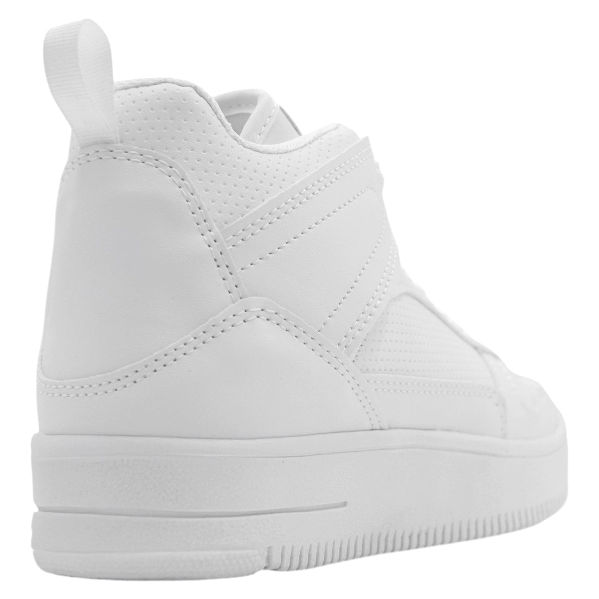 Foto 4 pulgar | Tenis Botín Exterior Piel Vegana Color Blanco Para Mujer De Rbcollection