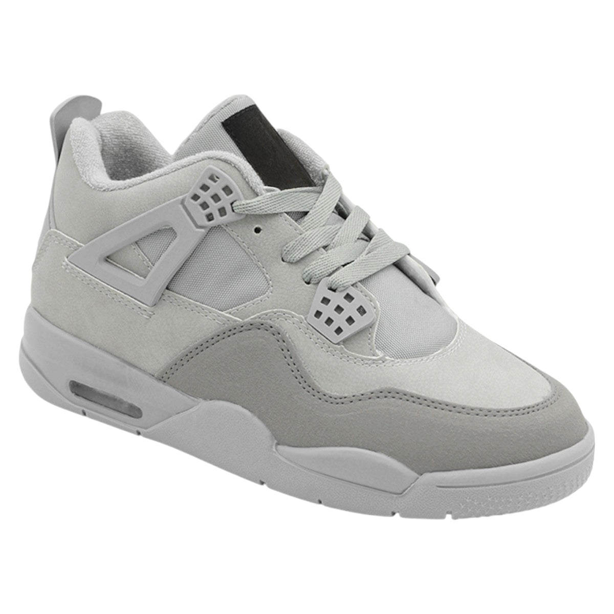 Foto 2 pulgar | Tenis Con Cordones Exterior Textil Color Gris Para Mujer De Rbcollection