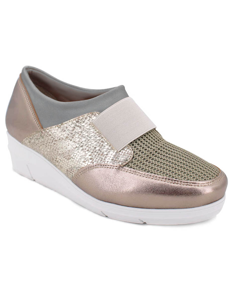 Tenis Manet De Piel Con Plataforma
