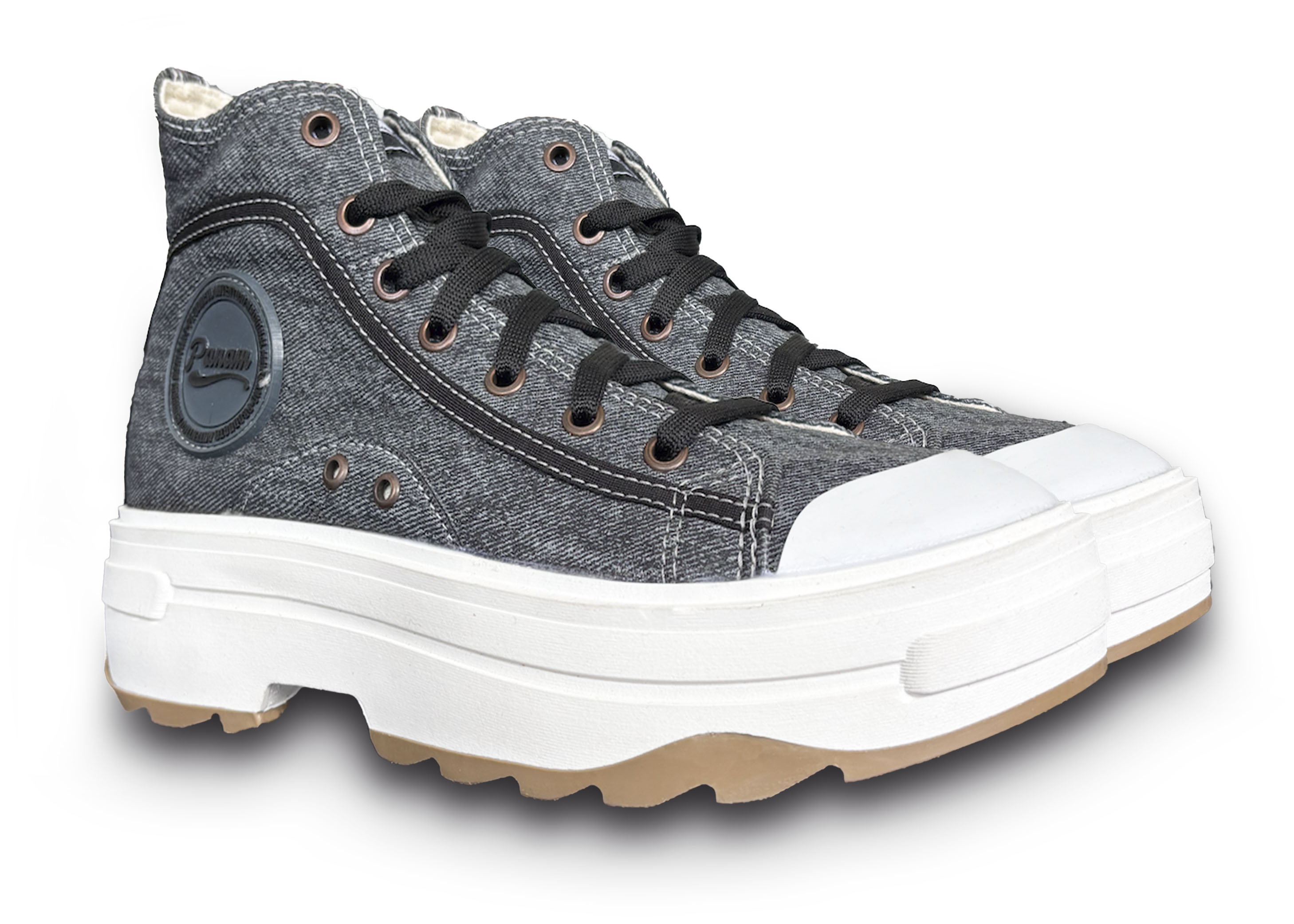 Tenis Mujer Panam Maxi Bota Stone Encanto