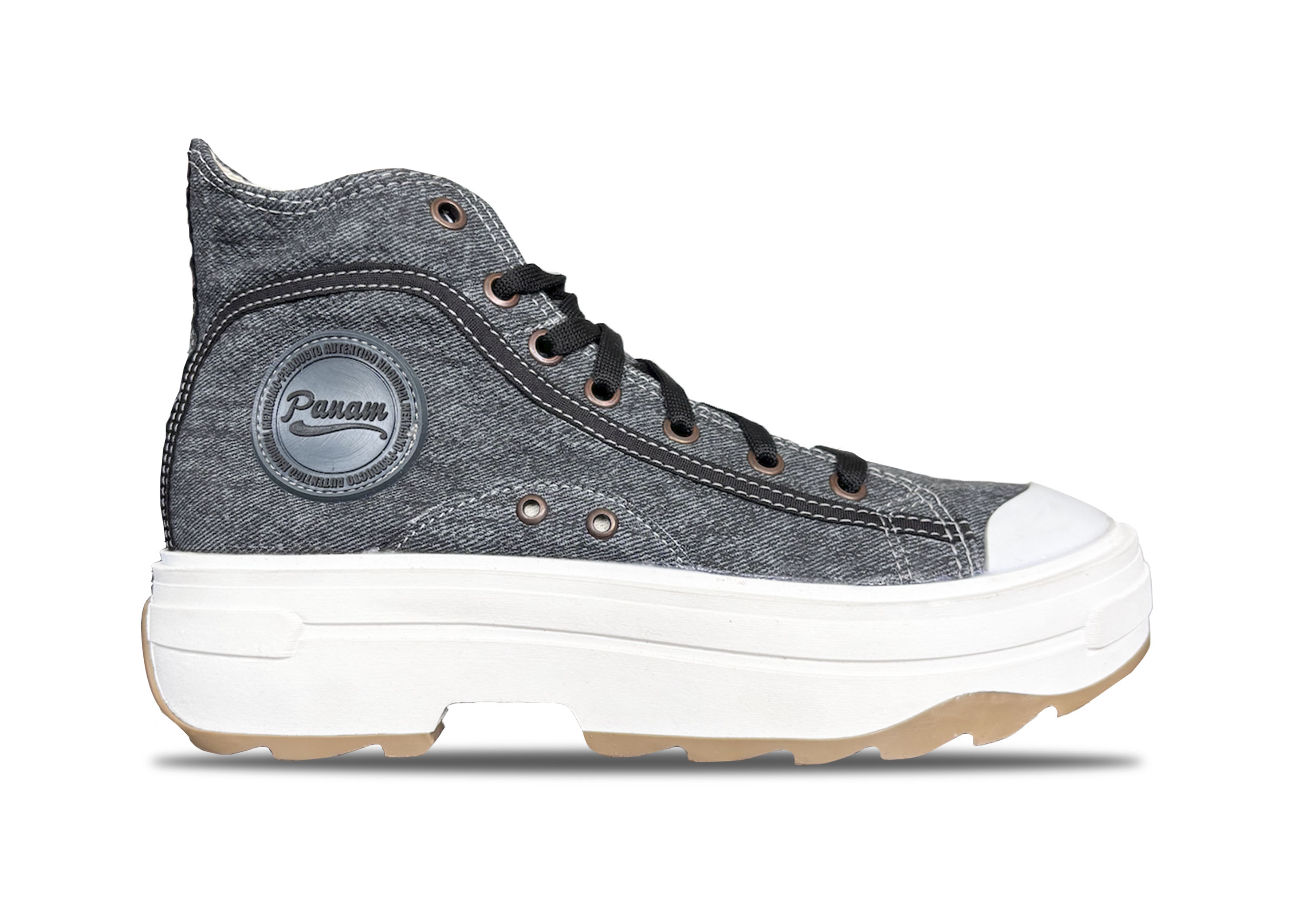 Foto 5 pulgar | Tenis Mujer Panam Maxi Bota Stone Encanto