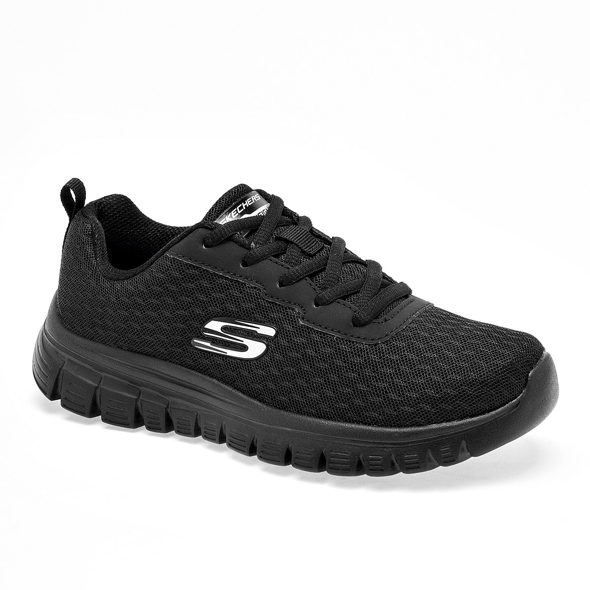 Foto 2 pulgar | Skechers Tenis Deportivo Para Mujer Negro