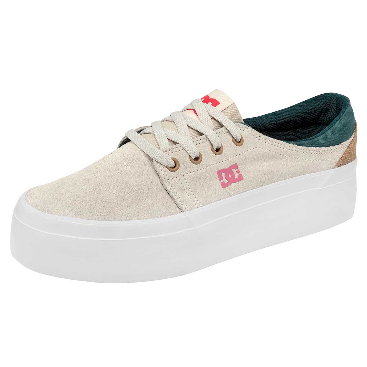 Dc Shoes Tenis Urbano Para Mujer Beige, Trase Platform