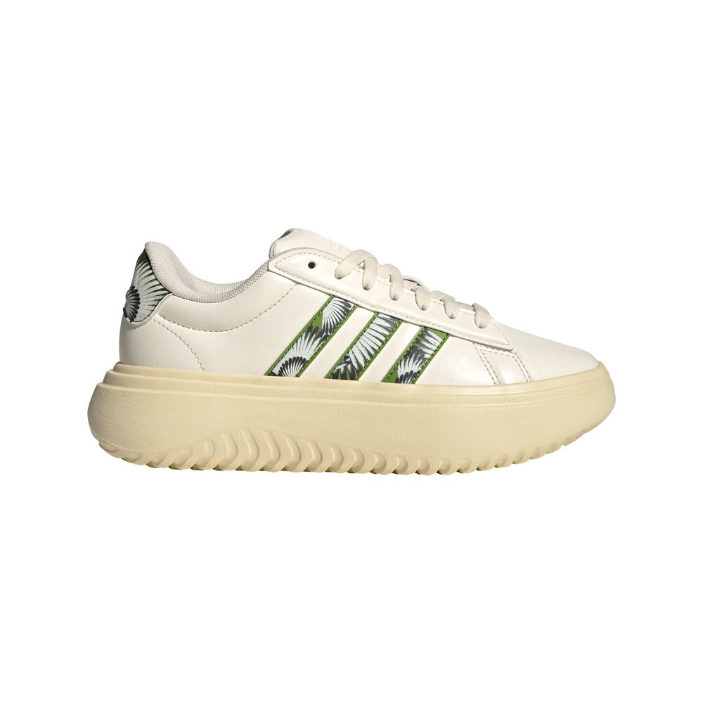 Foto 2 pulgar | Tenis Adidas Grand Court Platform Adidas Blanco Mujer
