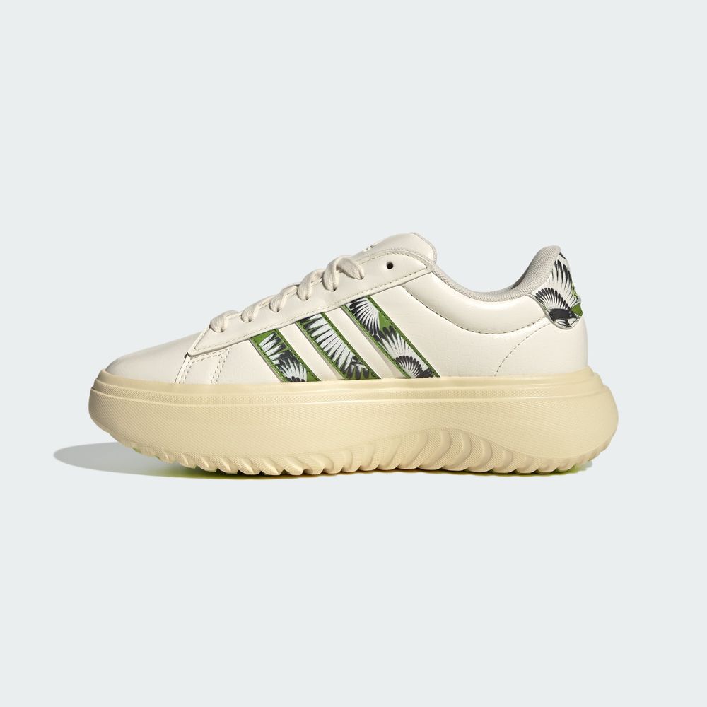 Foto 4 pulgar | Tenis Adidas Grand Court Platform Adidas Blanco Mujer