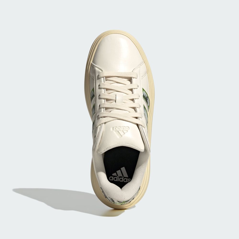 Foto 5 pulgar | Tenis Adidas Grand Court Platform Adidas Blanco Mujer