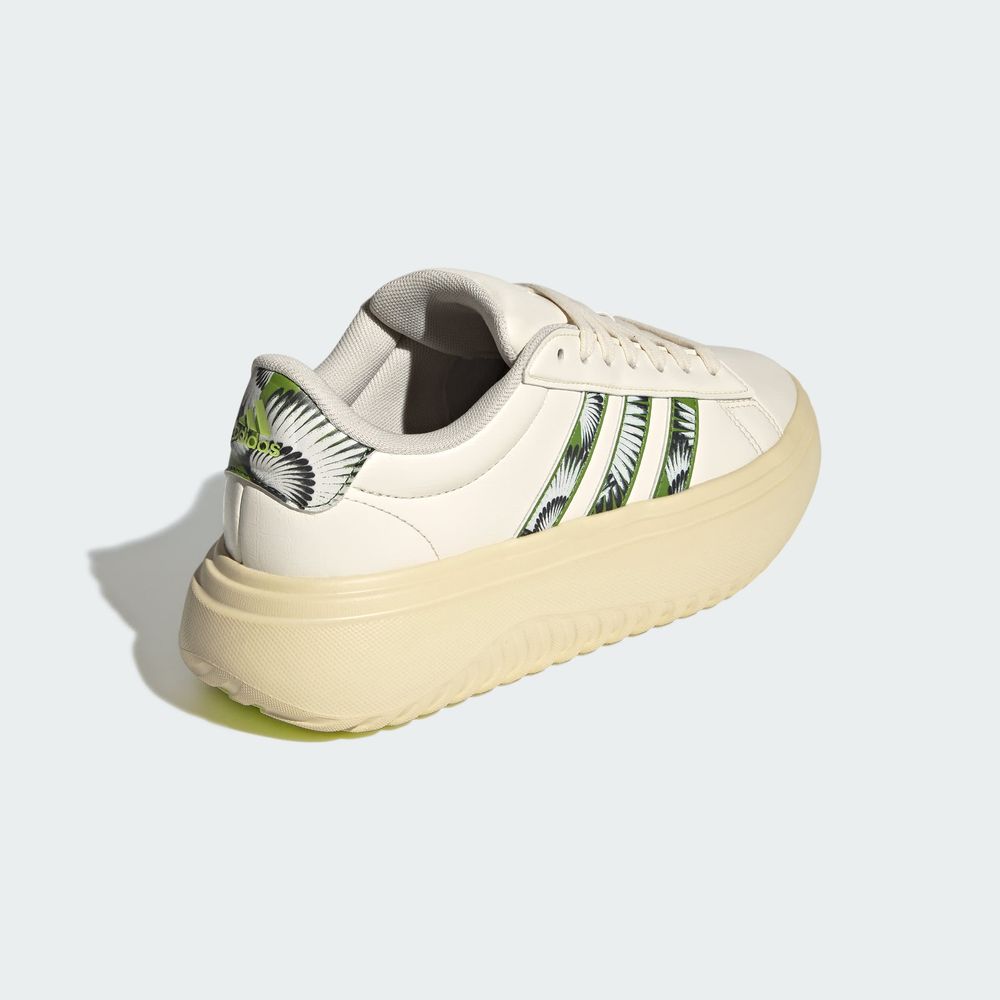 Foto 8 pulgar | Tenis Adidas Grand Court Platform Adidas Blanco Mujer