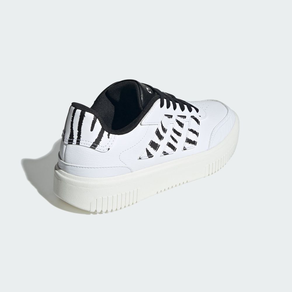 Foto 8 pulgar | Tenis Courtblock Adidas Blanco Mujer