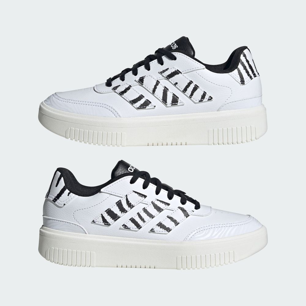 Foto 9 pulgar | Tenis Courtblock Adidas Blanco Mujer