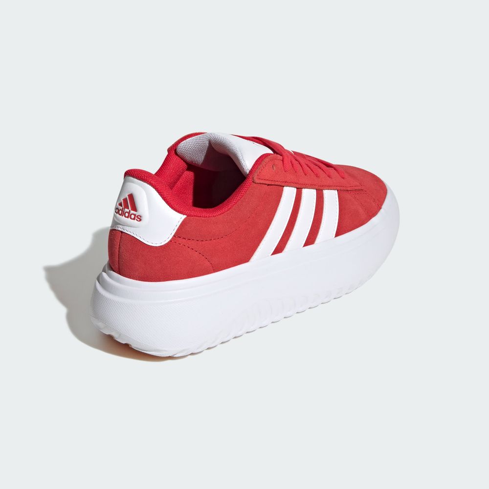 Foto 8 pulgar | Tenis Grand Court Platform Adidas Rojo Mujer