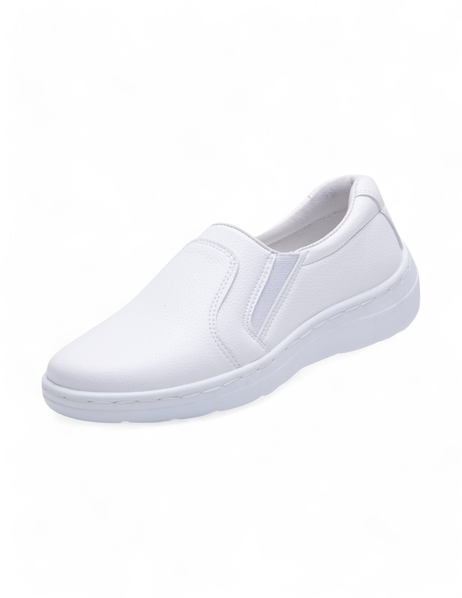 Tenis Calzado Watanabe Color Blanco Tipo Piel Elástico