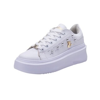 Foto 1 | Tenis Calzado Watanabe Color Blanco Estoperoles Metálicos