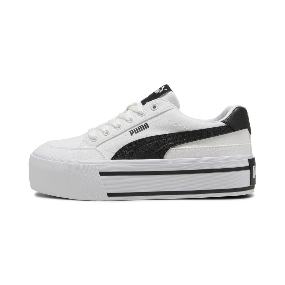 Tenis Puma Court Classic Vulc Fs Platform Para Mujer Blanco $1,449