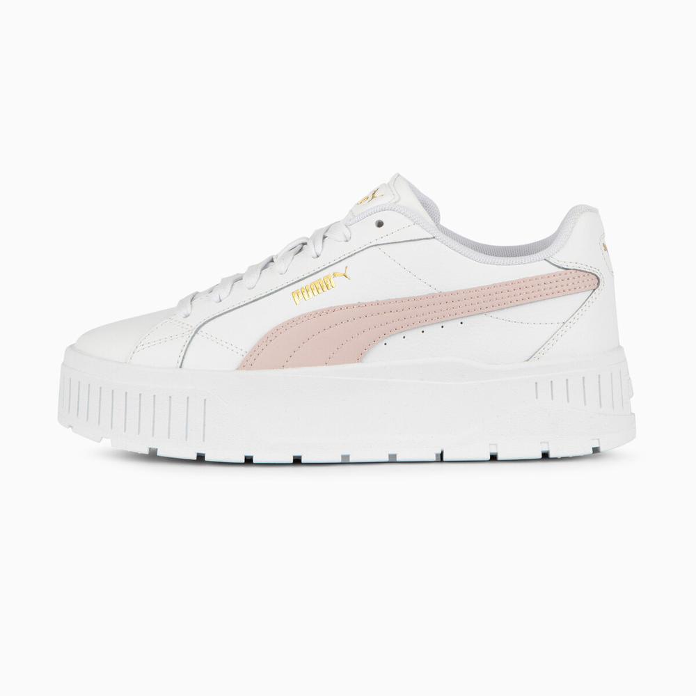 Foto 2 pulgar | Tenis Puma Karmen Ll Leather Para Mujer Blanco
