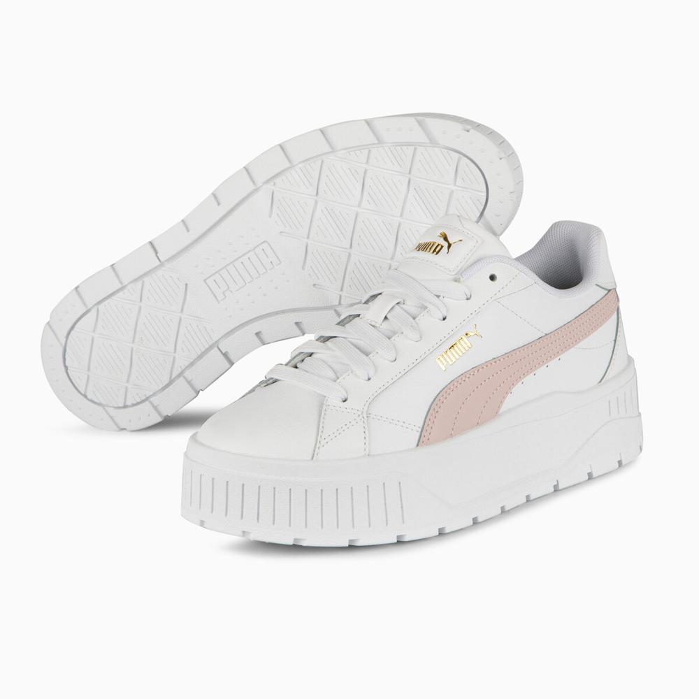 Foto 4 pulgar | Tenis Puma Karmen Ll Leather Para Mujer Blanco