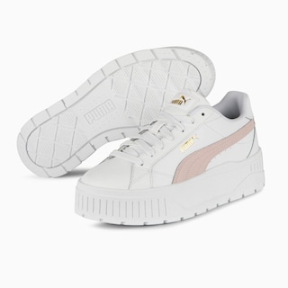 Foto 3 | Tenis Puma Karmen Ll Leather Para Mujer Blanco