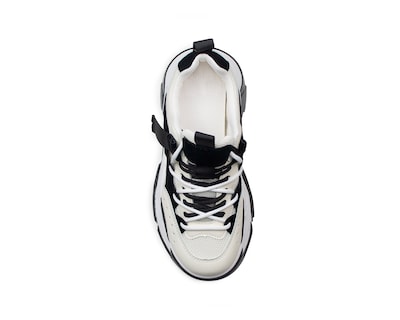 Foto 3 | Tenis Color Negro Chunky Material Sintetico