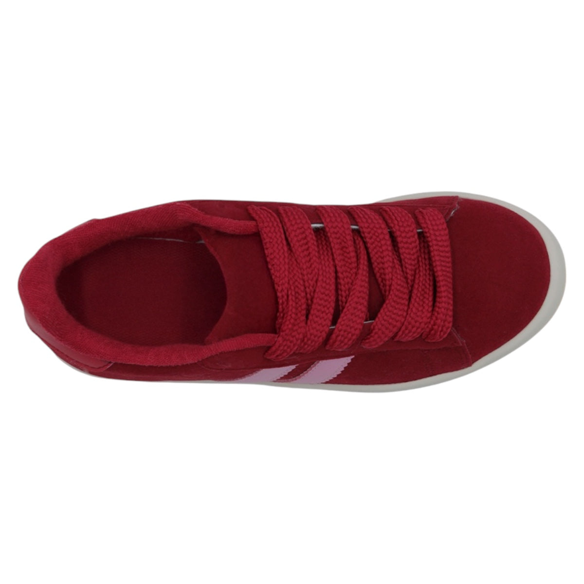 Foto 6 pulgar | Tenis Con Cordones Exterior Gamuza Sintética Color Rojo Para Mujer De Rbcollection