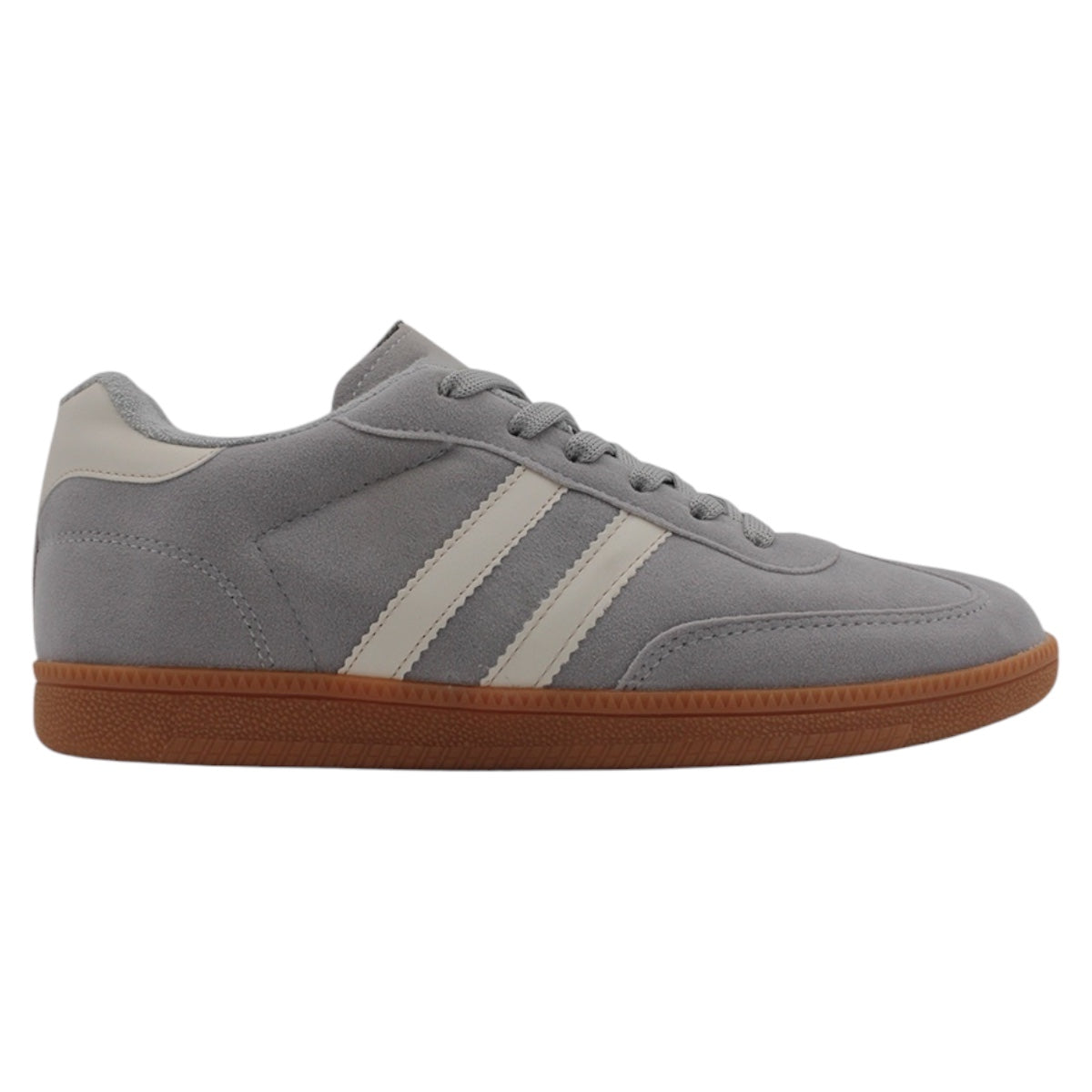 Foto 3 pulgar | Tenis Con Cordones Exterior Gamuza Sintética Color Gris Para Mujer De Rbcollection