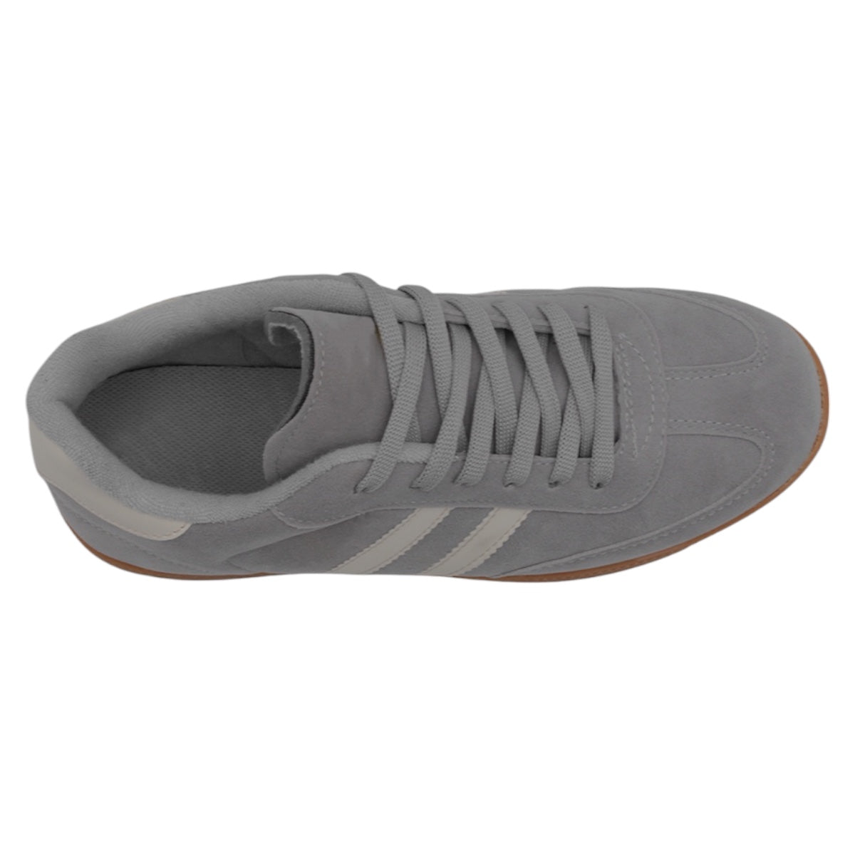 Foto 6 pulgar | Tenis Con Cordones Exterior Gamuza Sintética Color Gris Para Mujer De Rbcollection