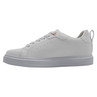 Foto 4 | Tenis Con Cordones Exterior Sintético Color Blanco Para Mujer De Rbbasics