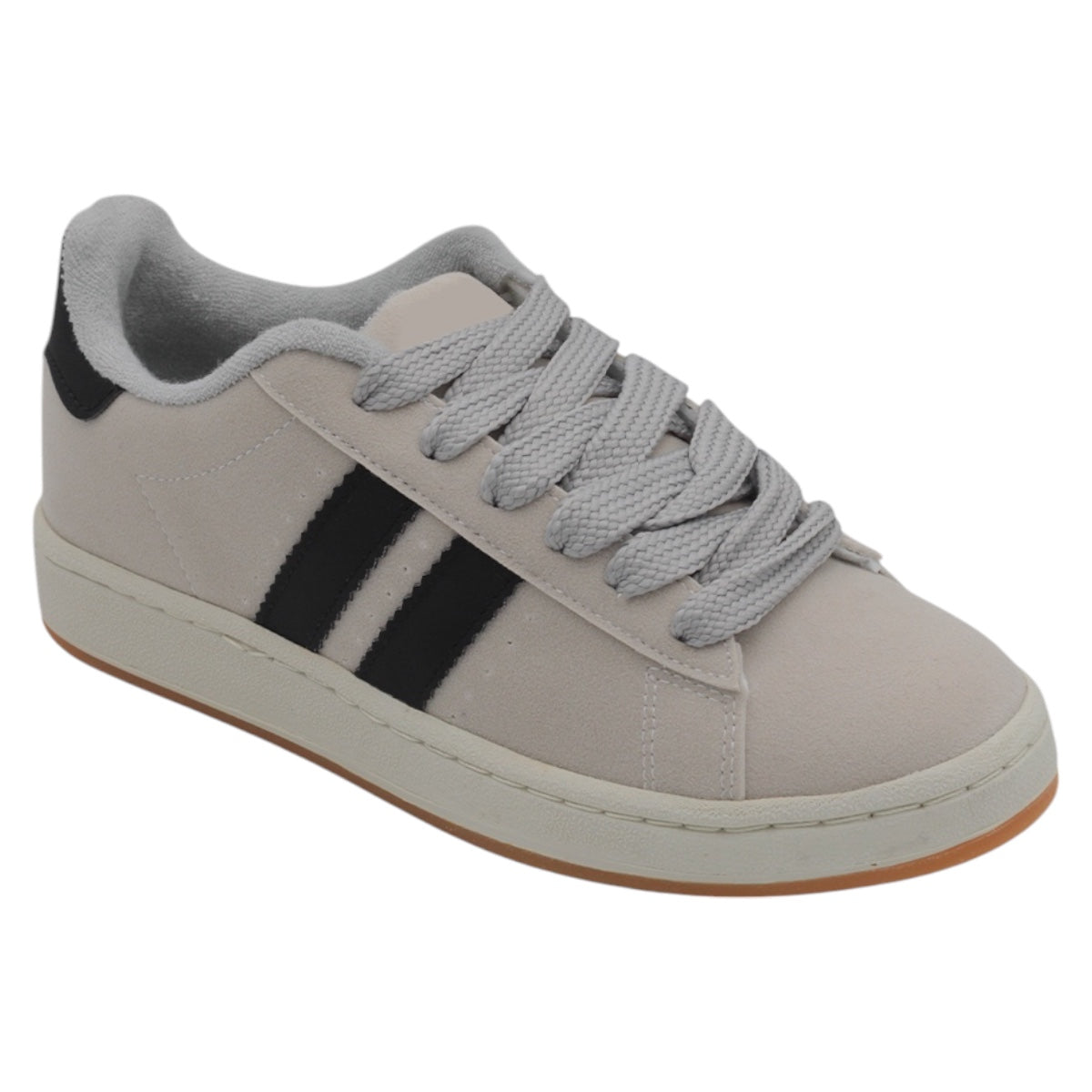 Foto 2 pulgar | Tenis Con Cordones Exterior Gamuza Sintética Color Gris Para Mujer De Rbcollection