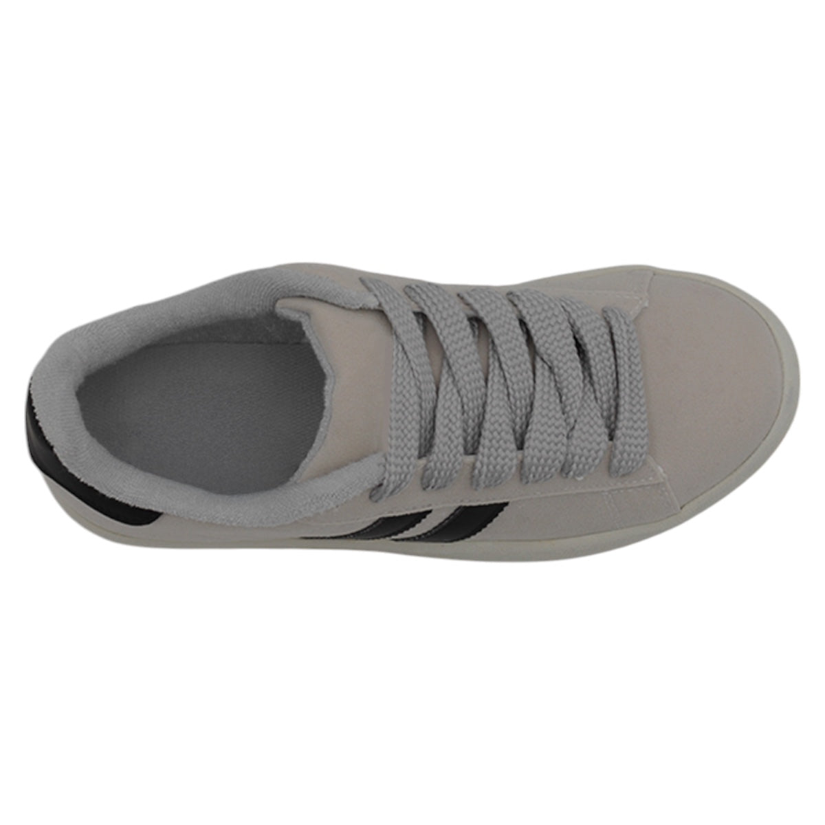 Foto 6 pulgar | Tenis Con Cordones Exterior Gamuza Sintética Color Gris Para Mujer De Rbcollection