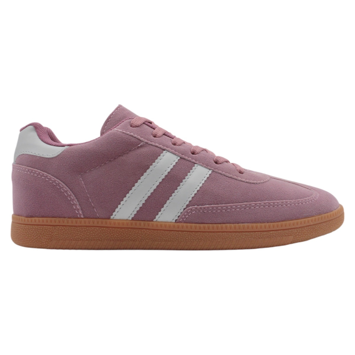 Foto 3 pulgar | Tenis Con Cordones Exterior Gamuza Sintética Color Rosa Para Mujer De Rbcollection