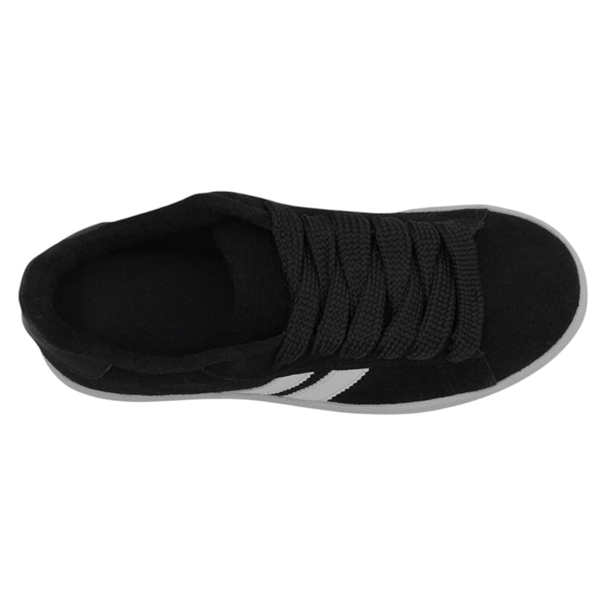 Foto 6 pulgar | Tenis Con Cordones Exterior Gamuza Sintética Color Negro Para Mujer De Rbcollection