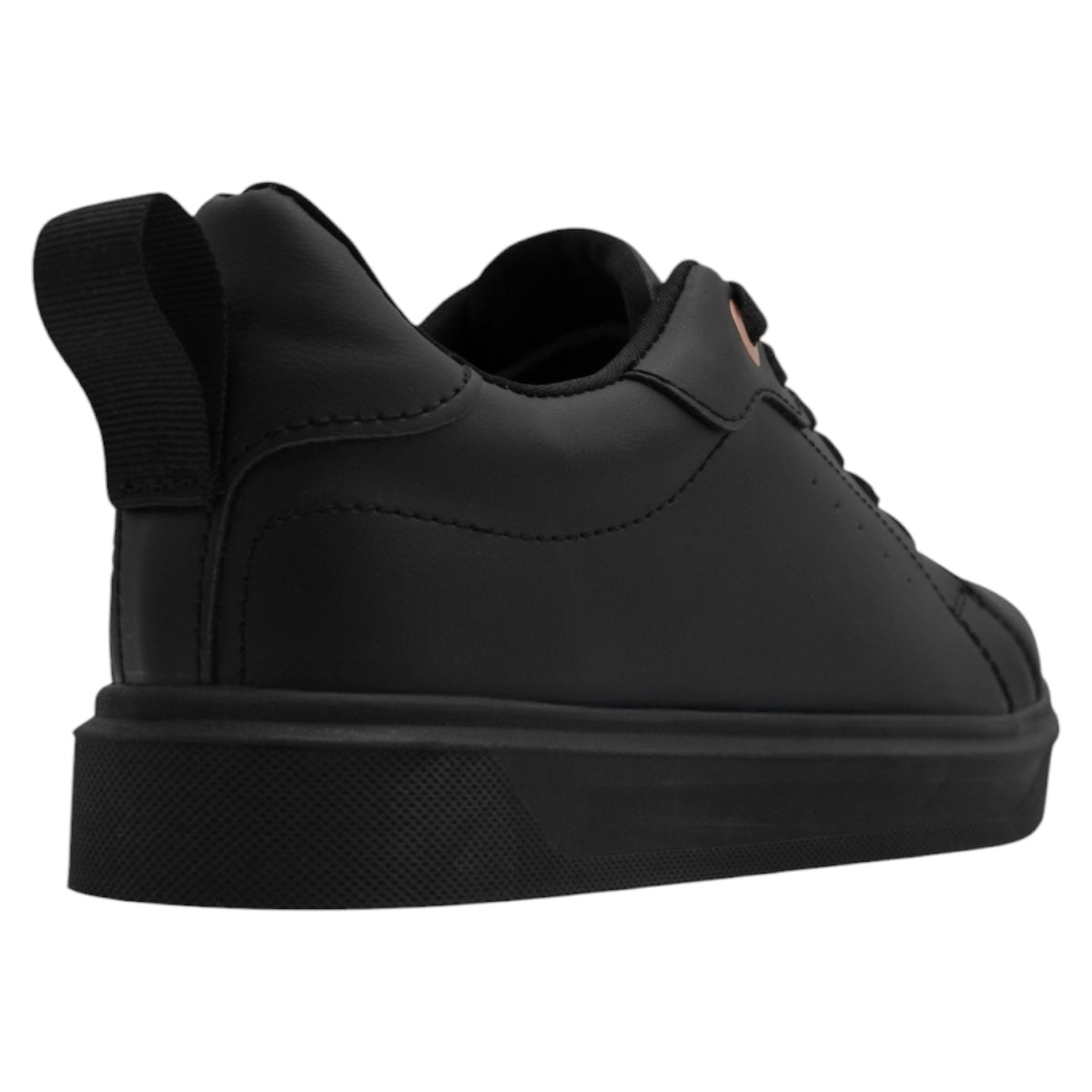 Foto 3 | Tenis Con Cordones Exterior Sintético Color Negro Para Mujer De Rbbasics
