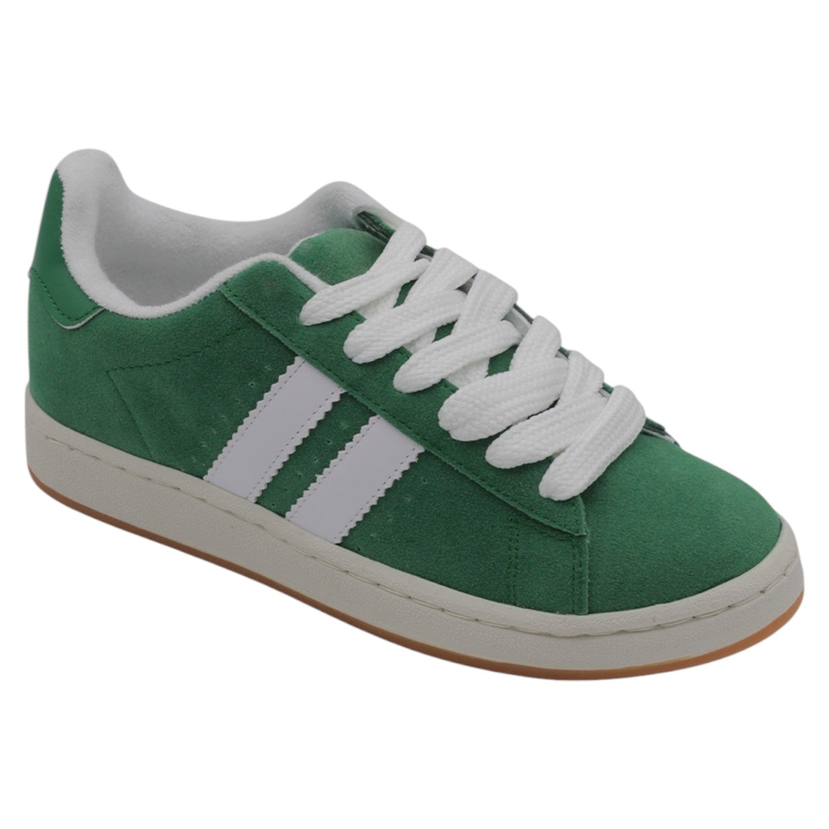 Foto 2 pulgar | Tenis Con Cordones Exterior Gamuza Sintética Color Verde Para Mujer De Rbcollection
