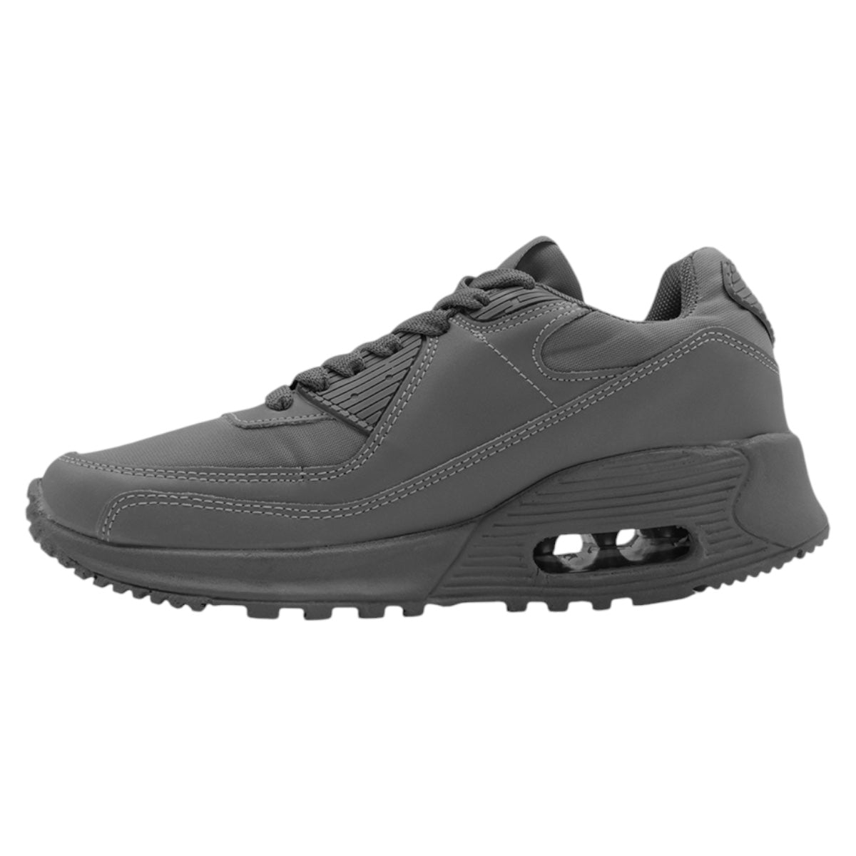 Foto 5 pulgar | Tenis Tipo Deportivo Exterior Piel Vegana Color Gris Para Mujer De Rbcollection