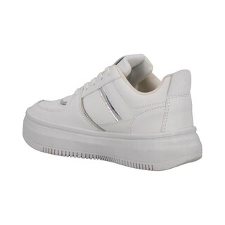 Foto 3 | Tenis Mujer Urbanos Hgn By Mr Shu Agujetas Ajustables Comodos Blanco