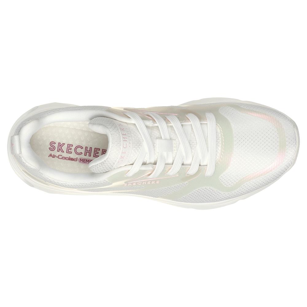 Foto 5 pulgar | Tenis Skechers Comodos Transpitable Memory Foam Moderno Blanco
