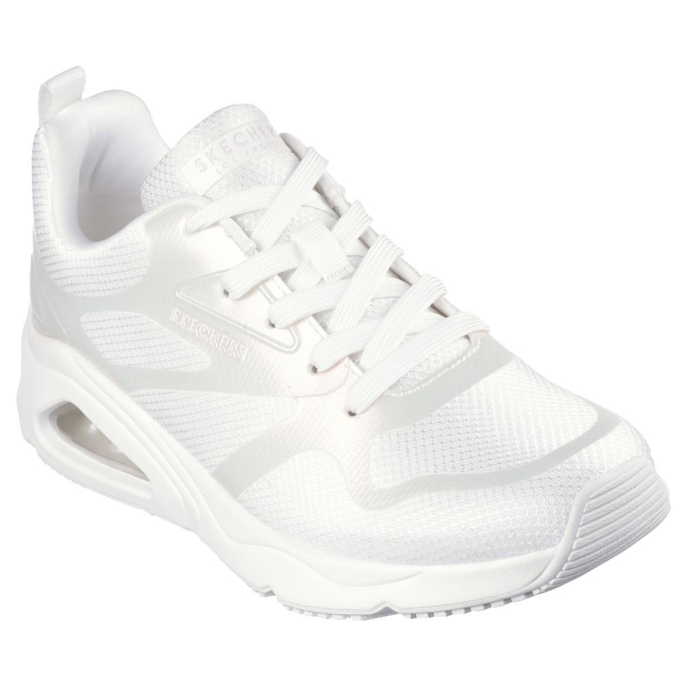Foto 6 pulgar | Tenis Skechers Comodos Transpitable Memory Foam Moderno Blanco