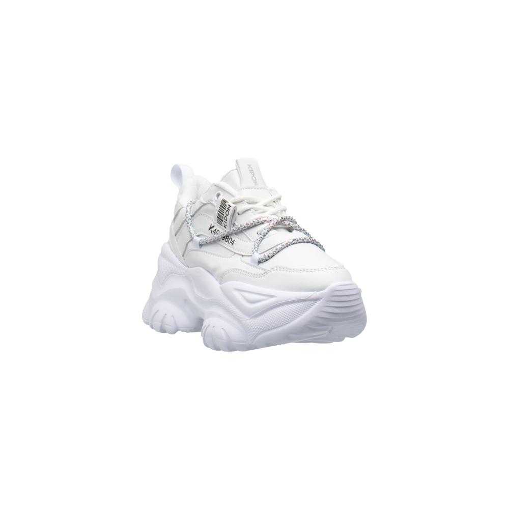 Foto 3 pulgar | Tenis Kipon Casual Plataforma Chunky Blanco para Mujer
