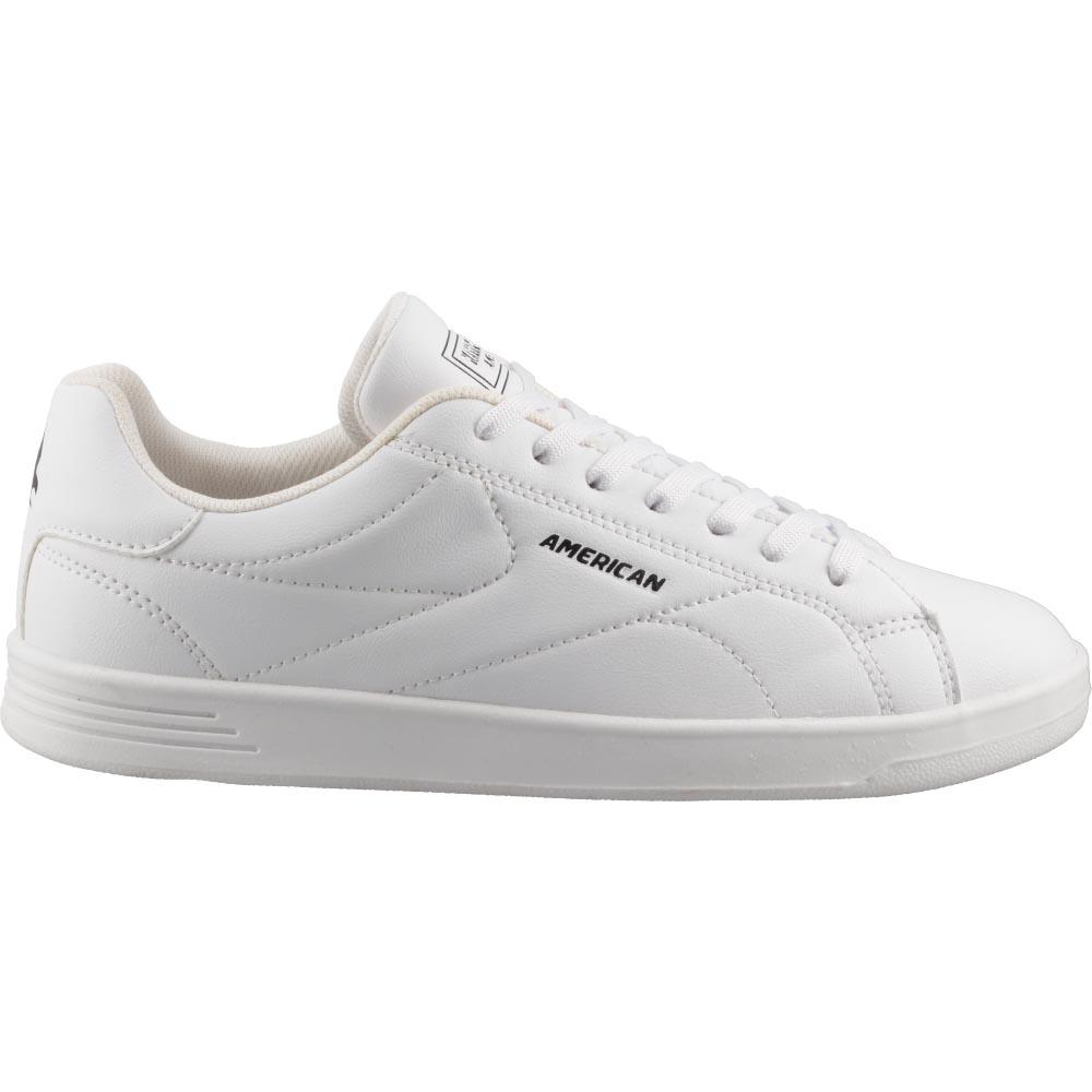 Foto 2 pulgar | Tenis American Fire Mujer Agujetas Casuales Blanco