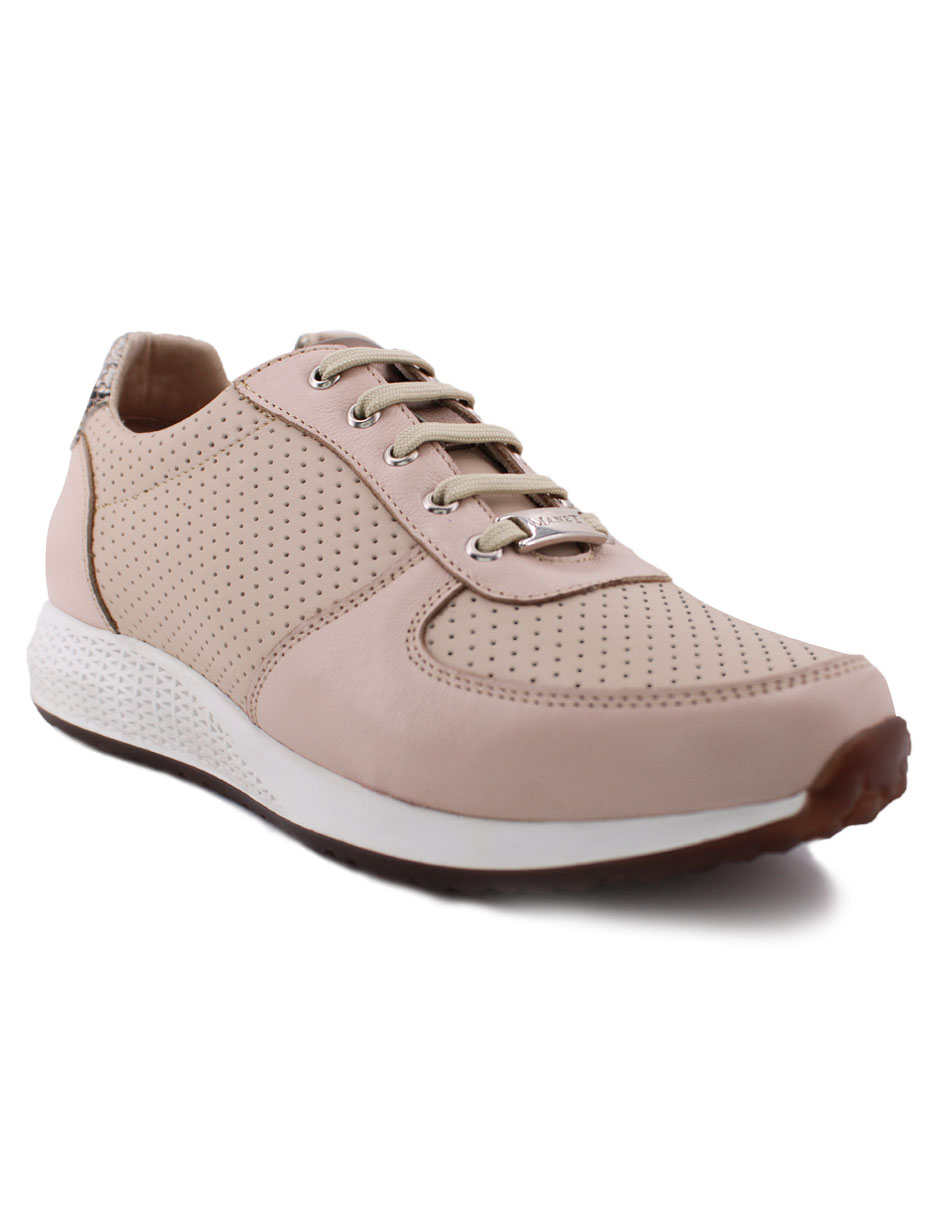 Foto 2 pulgar | Tenis Manet De Piel Con Para Mujer