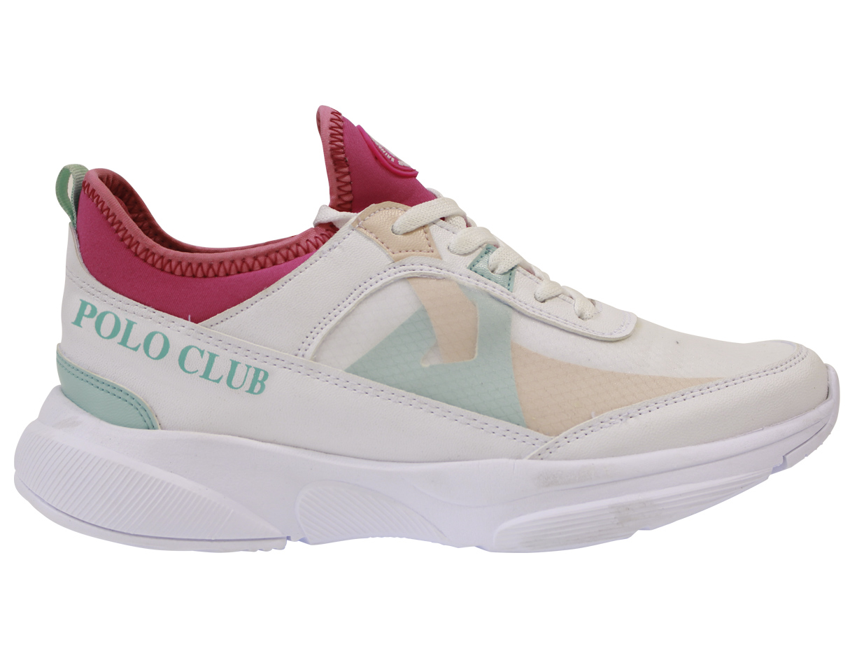 Foto 2 | Tenis Polo Club para Mujer Casuales color Blanco