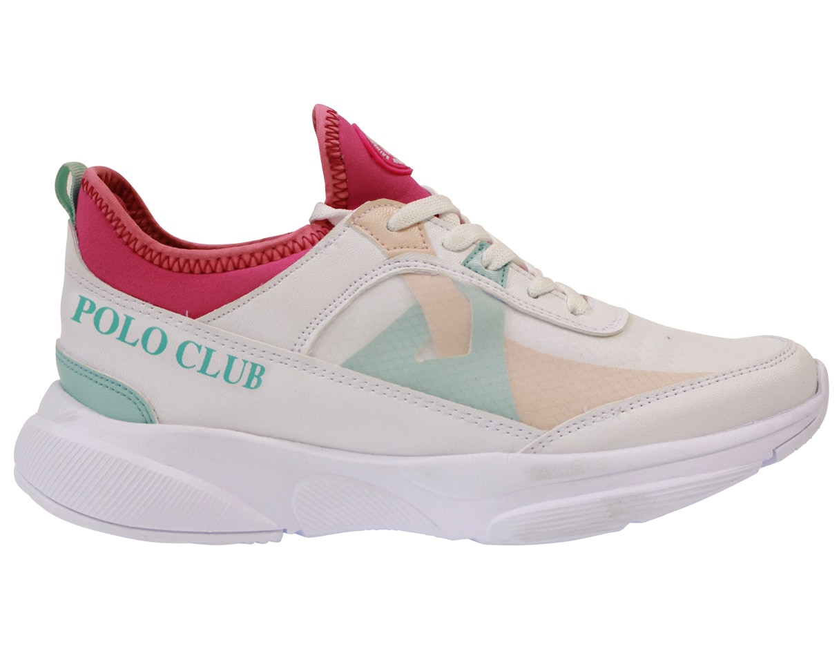 Tenis Polo Club Para Mujer Casuales Color Blanco 