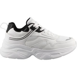 Foto 1 | Tenis Mujer Ovx Comodo Sports Altos Moda Blanco