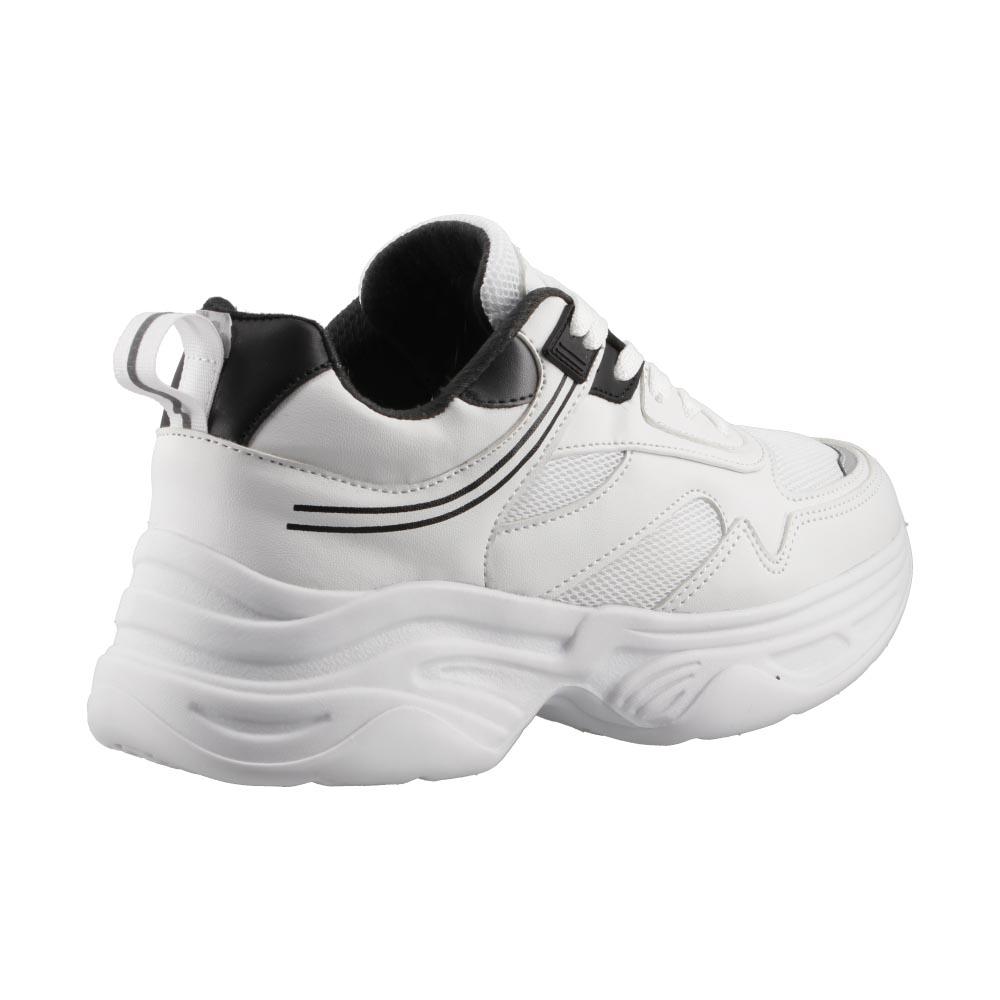 Foto 4 pulgar | Tenis Mujer Ovx Comodo Sports Altos Moda Blanco