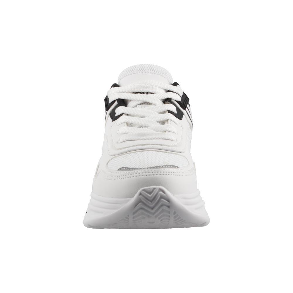 Foto 5 pulgar | Tenis Mujer Ovx Comodo Sports Altos Moda Blanco