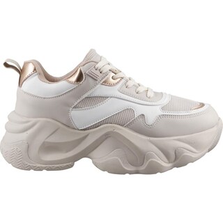 Foto 1 | Tenis Mujer Ovx Altos Comodos Moda Beige