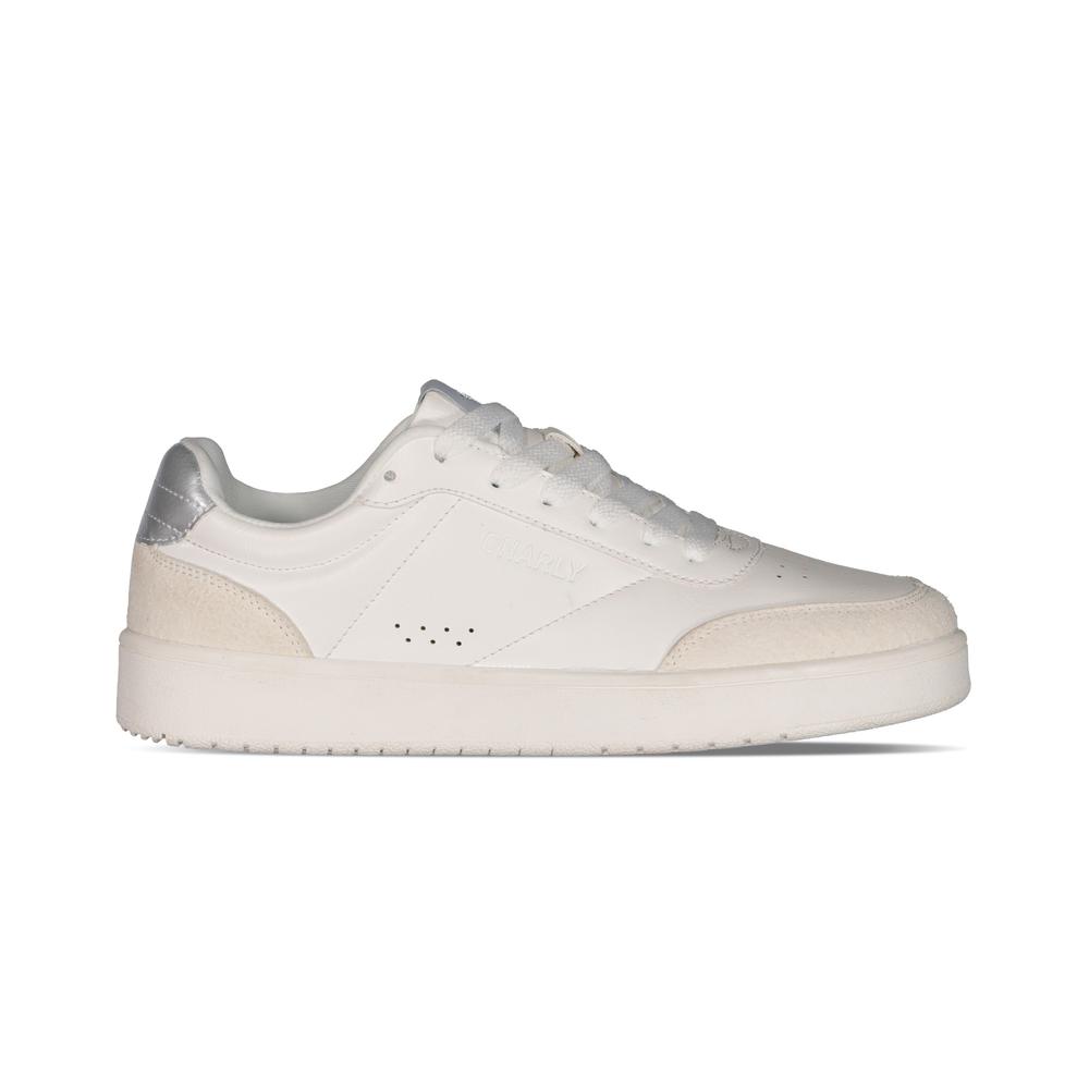 Foto 2 pulgar | Tenis Casuales Charly Clásicos Court Blancos para Mujer